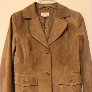 Taupe Soft Leather Jacket